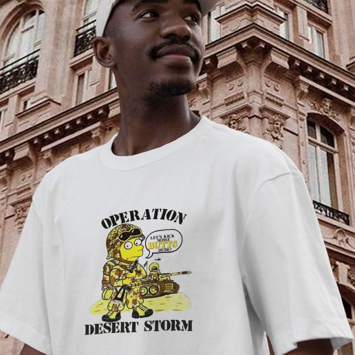 Vintage T Shirt Simpsons Bart Operation Desert Storm