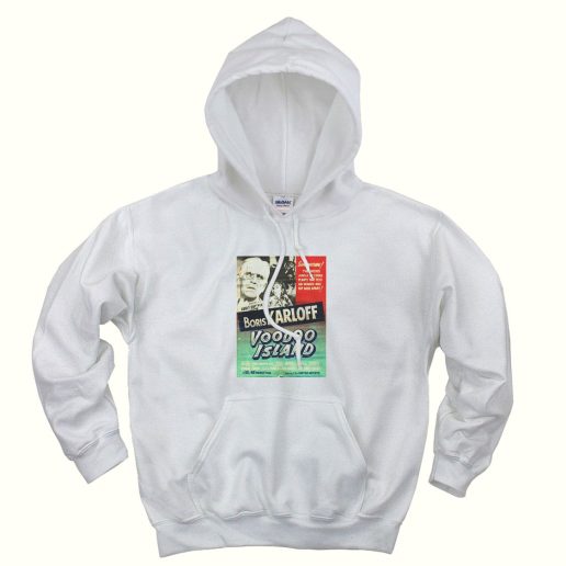 Voodoo Island Retro Horror Movie Trendy Hoodie