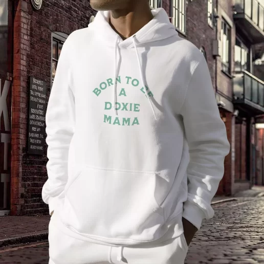 Aesthetic Hoodie Born To Be A Doxie Mama