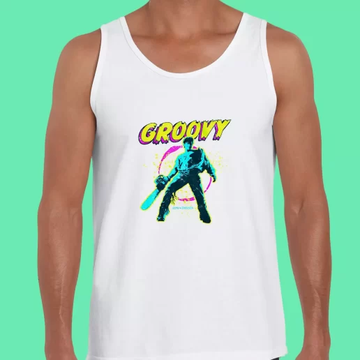 Beach Tank Top Army Of Darkness Groovy Horror