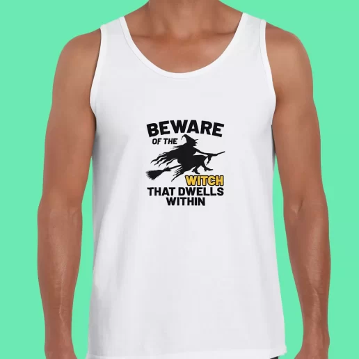 Beach Tank Top Beware Of The Witch