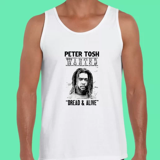Beach Tank Top Dread and Alive Peter Tosh Equal Rights