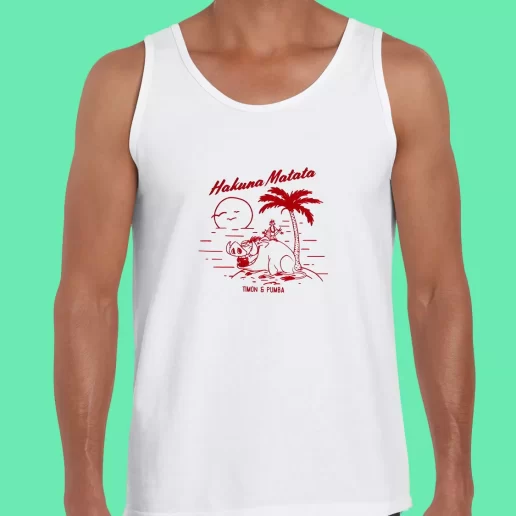 Beach Tank Top Hakuna Matata Timon and Pumba Beach Vacay