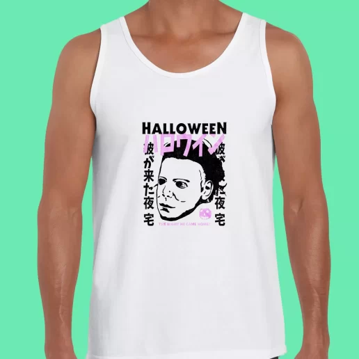 Beach Tank Top Halloween Japanese Movie Poster Michael Myers