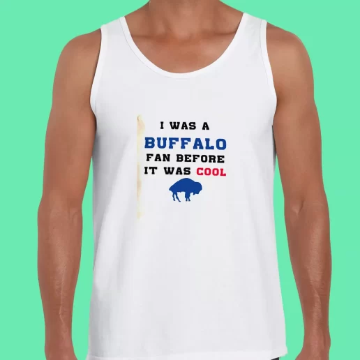 Beach Tank Top I was a buffalo fan