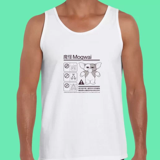 Beach Tank Top Japanese Mogwai Care Instruction Gremlins Gizmo