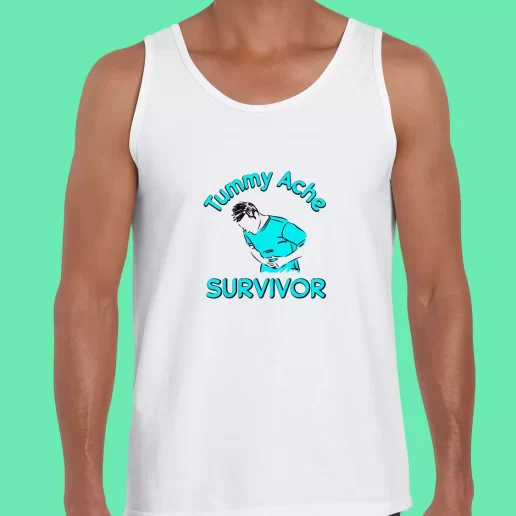 Beach Tank Top Tummy Ache Survivor Stomachache