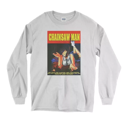 Chainsaw Man Pulp Fiction Thanksgiving Long Sleeve T Shirt