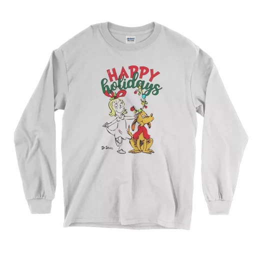 Cindy Lou Happy Holidays Thanksgiving Long Sleeve T Shirt