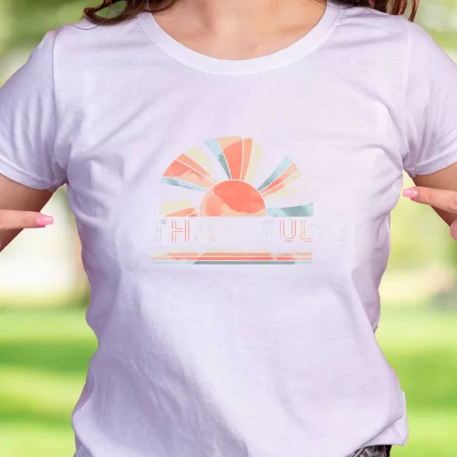 Cool T Shirt Thankful Rainbow