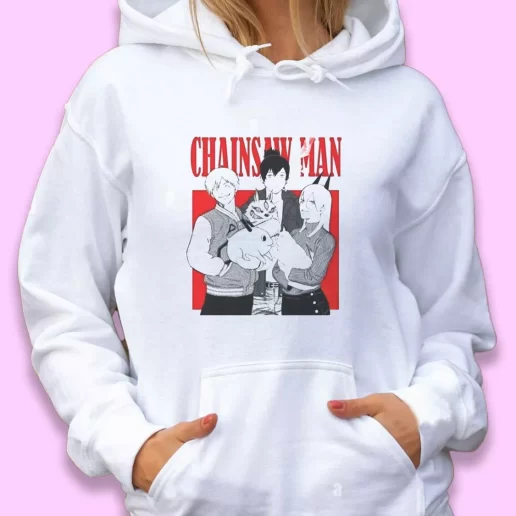 Cute Hoodie Chainsaw Man Devil Hunters