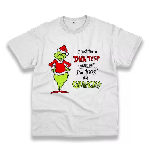 DNA Test Im 100 Percent Grinch Thanksgiving Vintage T Shirt