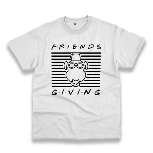 Friends Giving Turkey Head Thanksgiving Vintage T Shirt