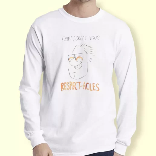 Graphic Long Sleeve T Shirt Bobs Burgers Dont Forget Respectacles