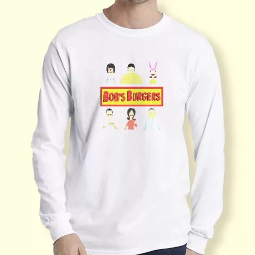 Graphic Long Sleeve T Shirt Bobs burger family