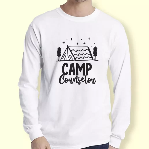 Graphic Long Sleeve T Shirt Camp Counselor