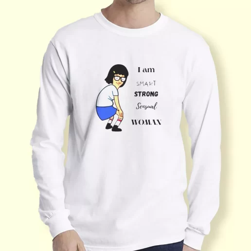 Graphic Long Sleeve T Shirt Tina Belcher Smart Strong Sensual Woman