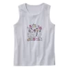 Groovy Lets Go Ghouls Halloween Ghost Summer Tank Top