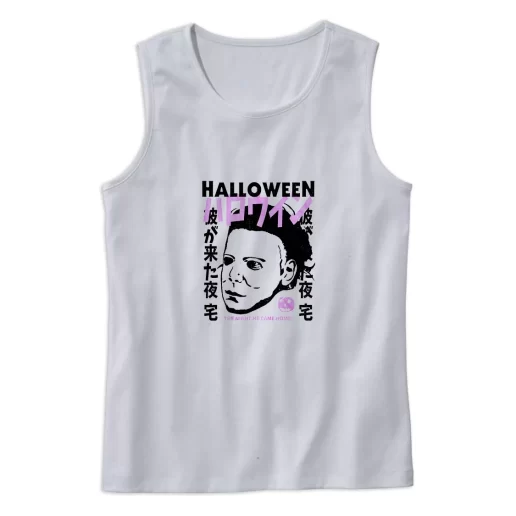 Halloween Japanese Movie Poster Michael Myers Summer Tank Top