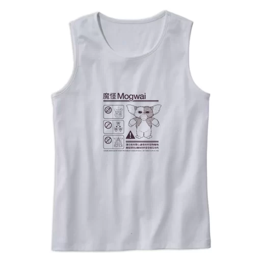 Japanese Mogwai Care Instruction Gremlins Gizmo Summer Tank Top