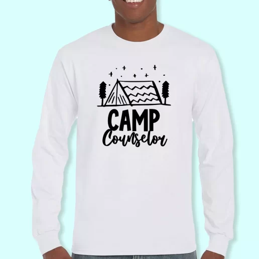 Long Sleeve T Shirt Design Camp Counselor