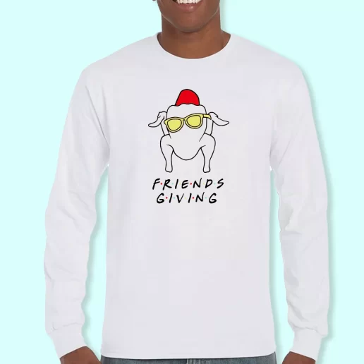 Long Sleeve T Shirt Design Friends Giving Parody