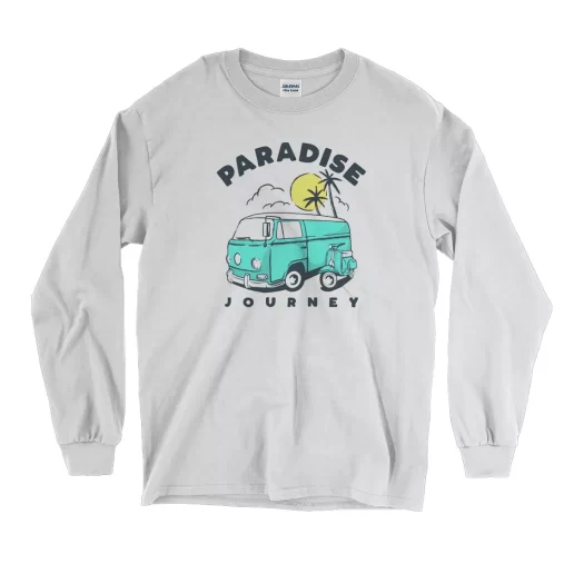 Paradise Journey Caravan Camping Thanksgiving Long Sleeve T Shirt