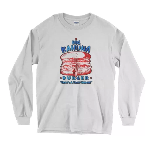 Vintage Big Kahuna Tasty Burger Thanksgiving Long Sleeve T Shirt