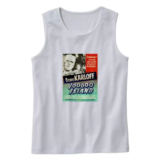 Voodoo Island Retro Horror Movie Summer Tank Top