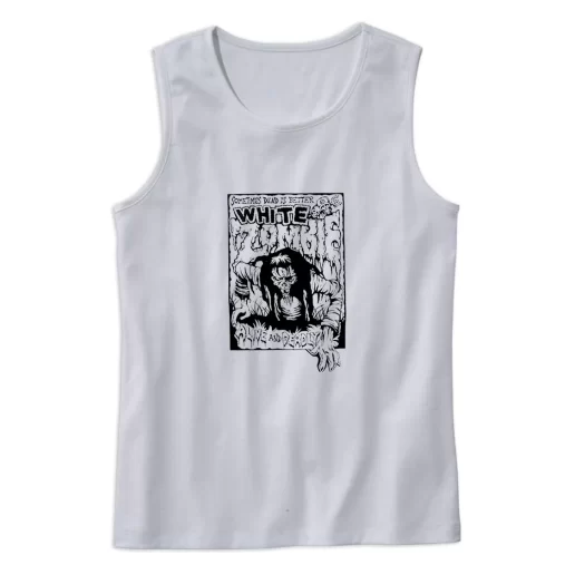 White Zombie Dead Is Better Summer Tank Top