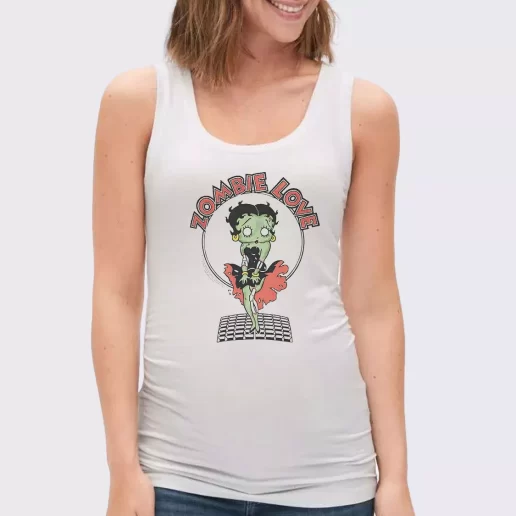 Women Classic Tank Top Breezy Zombie Love Betty Boop