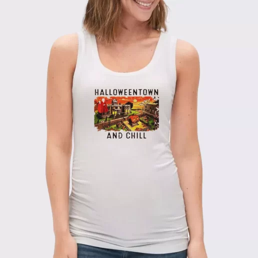 Women Classic Tank Top Halloweentown And Chill