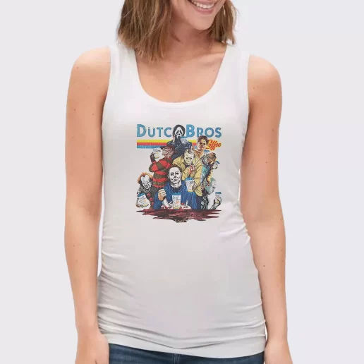 Women Classic Tank Top Horror Movies Characters at Dutch Bros Coffee