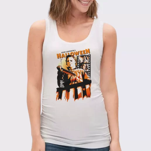Women Classic Tank Top Michael Myers Halloween He Came Home Clip