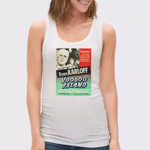 Women Classic Tank Top Voodoo Island Retro Horror Movie