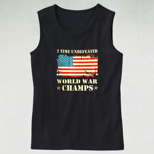 2 Time Undefeated World War Champs Army Tank Top 1