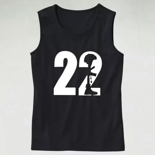 22 A Day Veteran Warrior Army Tank Top 1