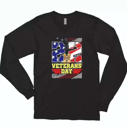 22 Veterans Day Combat Long Sleeve T Shirt 1