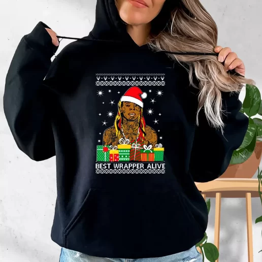 Aesthetic Hoodie Best Wrapper Alive Xmas Costume 1