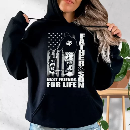 Aesthetic Hoodie Father And Son Best Friends For Life Gift Fo Father In Law 1