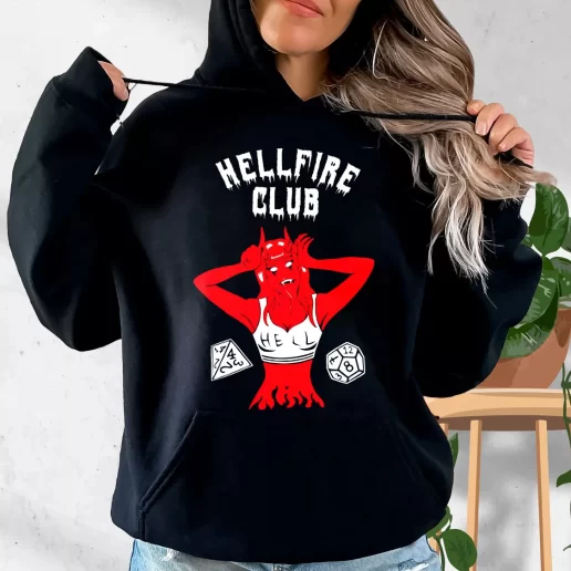 Aesthetic Hoodie Hellfire Club Devil Stranger Things 1