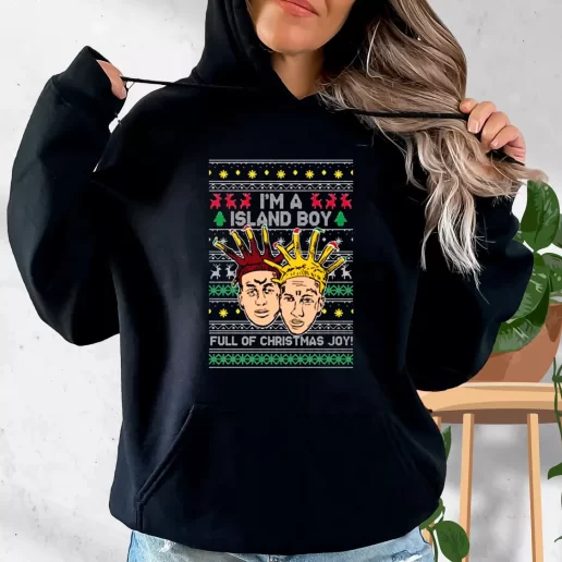 Aesthetic Hoodie Im An Island Boy Christmas Joy Xmas Costume 1