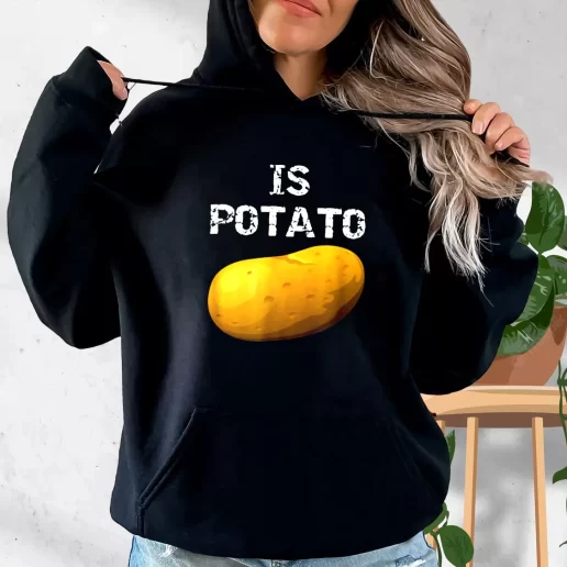 Aesthetic Hoodie Is Potato As Seen On Late Night Television 1