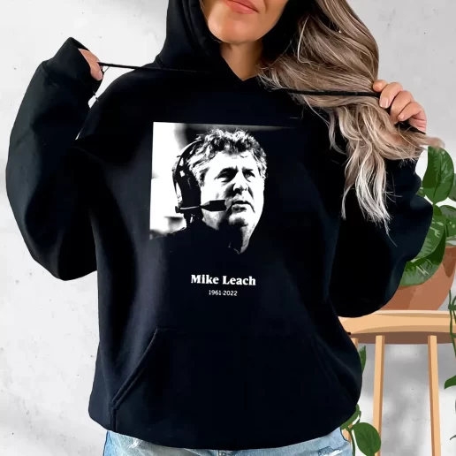 Aesthetic Hoodie Rip Legend Never Die Mike Leach 1