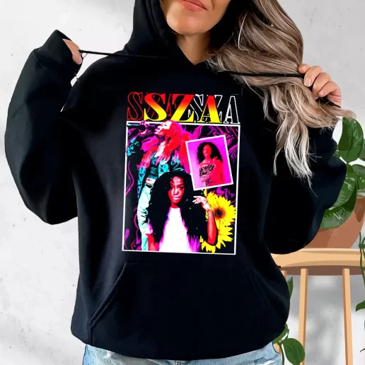 Aesthetic Hoodie SZA Girl Rapper 90s Bootleg Retro 1