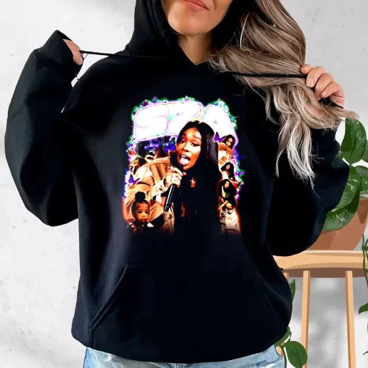 Aesthetic Hoodie SZA Rapper Icon Butterfly 1