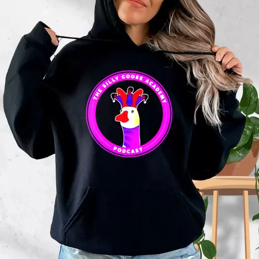 Aesthetic Hoodie Silly Goose Academy Trendy Outfit 1