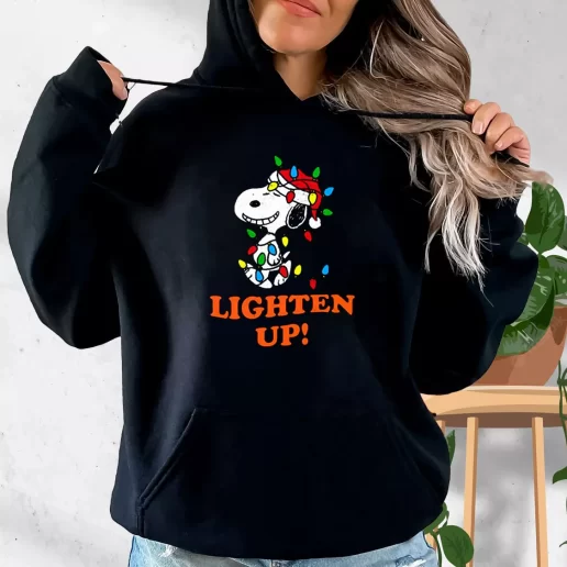 Aesthetic Hoodie Snoopy Christmas Lighten Up Xmas Costume 1