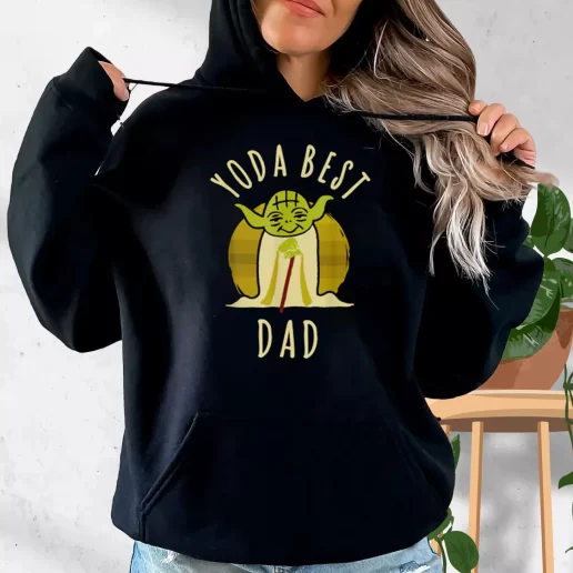 Aesthetic Hoodie Star Wars Yoda Best Dad Gift Fo Father In Law 1