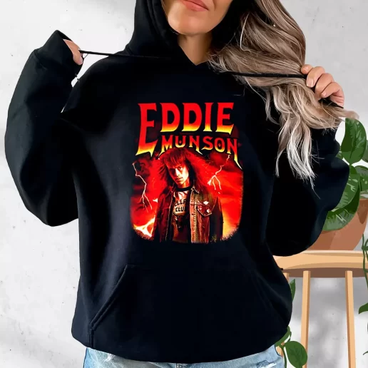 Aesthetic Hoodie Stranger Things Eddie Munson HellFire Club 1